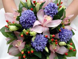 Malta Wedding Inspirations - Purple and Pink Wedding Bouquet