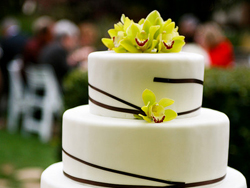 Malta Wedding Inspirations - White and Green Wedding Cake