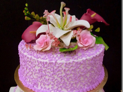 Malta Wedding Inspirations - Contemporary Purple Wedding Cake