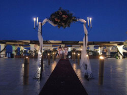 Evening Civil Wedding at Villa Mediterranea
